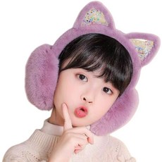 萱寶媽咪baby童裝館 兒童秋冬保暖耳罩 女童獨角獸防寒耳罩 貓耳流沙保暖耳罩 毛絨耳罩 兒童造型耳罩