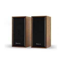 宏晉 HongJin SP01 電腦小音箱 兩件式喇叭 2.0聲道 USB供電, 棕紋木音響