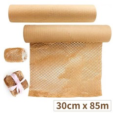 라라공방 크래프트 종이 완충재 포장지 30cm x 85m, 1개