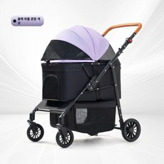 개모차 반려견유모차 이동식카트 강아지유모차 제품 접이식 반려동물 야외 반려견외출용 애견유모차, 7.T800-퍼플(통합형)