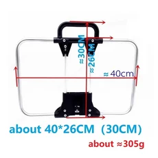 Brompton S-bag 배낭 브래킷 접이식 자전거 프론트 랙 캐리어 블록 플랫 프레임 알루미늄 합금 실버, 02 40x26cm Silver