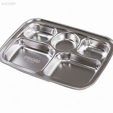 스텐락 5구 식판 위생식기 나눔접시, 1개, 상세페이지 기재, 상세페이지 기재