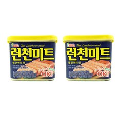 LOTTE 樂天 午餐肉 罐頭 340g x 2入組, 2個