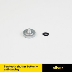 fujifilm 호환 X100Vi 핸들 그립 용 Fuji Metal Rest Hand 전용 금속 핫슈 엄지 업 핑거, Only Silver Button, 1개