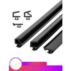 [황소바람 차단] 창틀바람막이 외풍막이 샷시틈막이 현관문바람, 실리콘 양면 55형 4m