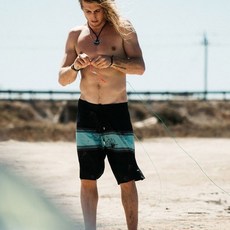 MYSTIC FLUX 衝浪褲 四面彈性沙灘褲 20吋湖水綠海灘褲