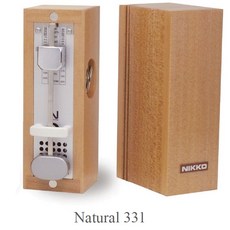 【三木樂器】日本製 Nikko 機械鐘擺式節拍器 實木迷你節拍器 原木色 原廠正品公司貨 一年保固, 1個