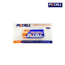 PKCELL 카드팩 건전지 알카라인 23A 27A 12V /리튬 CR2 CR123A 3V, PKCELL 23A 12V 카드팩 1알, 1개, 1개입
