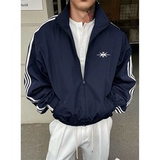 【顯肩寬立領】夾克男 運動夾克 棒球服 外套男 夾克外套 三槓雙拉鍊 Boxy版型 Cleanfit風格 早秋穿搭 運動休閒