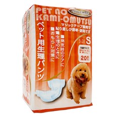 ARMONTO 阿曼特 母狗生理褲 寵物尿布 犬用生理褲, 1個, S號 (4-7kg), 中等的, 20個裝