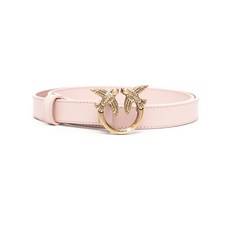 핀코 Love Berry logo-plaque leather belt