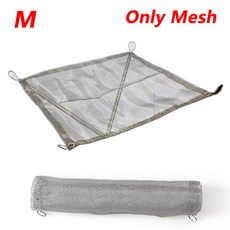 캠핑 화목난로 야외 화덕 버닝 랙 스테인레스 스틸 메쉬 벽난로 접이식 스토브 바베큐 그릴 파티오 그물 교체 포함, 1개