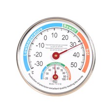 벽걸이 아날로그 정밀 온도 습도계 13cm, 1개, 혼합색상