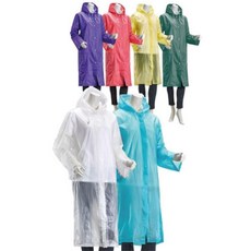 야외행사 진행요원 단체복 코트형 컬러 우의 빅사이즈우비 배달복 해상 뱃일 비올때, 청색