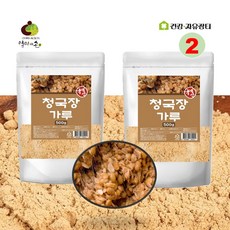 청국장가루 100% 우리콩 국산 청국장분말냄새없는 냄새안나는 청국장, 2개, 500g