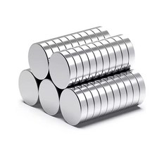 투데이리빙 초강력 네오디움 마그네틱 원형 자석 지름 10mm x 두께 3mm R99948S, 실버, 50개