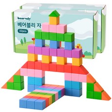베어블리 2세대 자석 블럭 블록 큐브 교구 32pcs, 2세트(64pcs), 1개