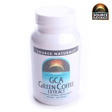 Source Naturals (源美) GCA 綠咖啡提取物 500 毫克片劑 無糖 無麩質, 120入, 1個