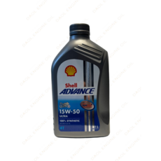 쉘 어드밴스 울트라 4T 15w50 1L API SP JASO MA2 100%합성 4행정 오토바이 엔진오일 유럽산입니다 태국산아닙니다, 1개