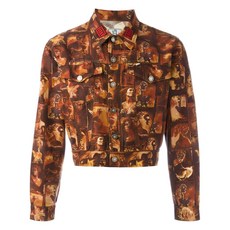 장 폴 고티에 중고 멀티 프린트 데님 재킷