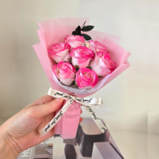 드림코브 비누꽃 드라이플라워 미니꽃다발, 핑크빛