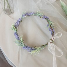 라벤더 꽃화관 꽃 화관