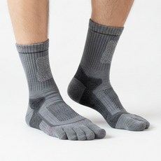 르베르 남성 스포츠 중목 발가락 양말