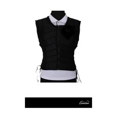 까마느 승마 용품 승마 보호 조끼 기사 조끼 남자 승마 옷 승마 의류, CS 90-105cm, 1개, 블랙