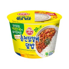 오뚜기 컵밥 춘천닭갈비덮밥+계란국, 315g, 6개