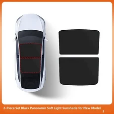 테슬라 호환 신형 Y/YL/3 업그레이드 아이스 클로스 버클 햇빛 가리개 유리 루프 선쉐이드 전면 후면 스카, 05 3 black