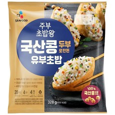 CJ 주부초밥왕 유부초밥 국산콩, 1개, 328g