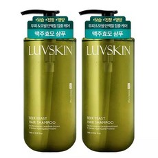 루브스킨 맥주효모 샴푸(퓨어코튼향) 1000ml x 2개, 1L