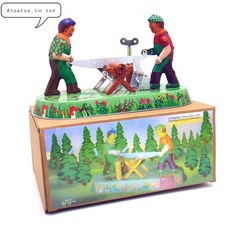 Zhijing 빈티지 레트로 주석 장난감 고전적인 시계 워크 바람 성인 어린이 소장 선물을위한 모터 장난감(Green), 1개, 녹색