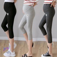 와이제이 국내 발송 임부복 7부레깅스 3컬러 허리사이즈 조절밴딩 임부 T라인 레깅스 YJK233