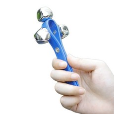 핸드 탬버린 손잡이형 리듬악기 노래방 파티용 타악기, 1개, 기본