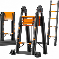 Brilliant 독일기술 최신형 멀티 다용도 사다리 접이식 AH형 A형 H형 안테나사다리 접이식 가정용 G818-093, 1개