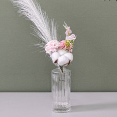 핑크뮬리케이틀린화병set 40cm (DIY) 조화 인테리어, 1개, A타입