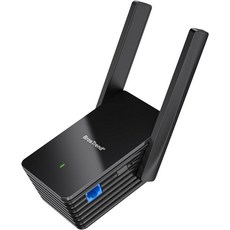 BrosTrend AX1500 RJ45 기가비트 포트 PC 프린터 스마트 TV 블루레이 플레이어 플레이스테이션 DVR 등을 위한 듀얼 밴드 WiFi 6 범용 투 이더넷 어댑터., black