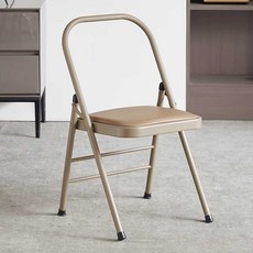 접이식 요가 전문 매트 연습 홈트 스툴 갈색 스펀지, 1개, 카멜 - 강화형