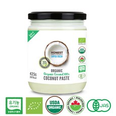 어니스트 100% 유기농 코코넛 페이스트, 425g, 1개