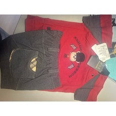 小金安德森 休閒款運動風士兵熊網球熊套裝 尺寸75/85 兒童休閒套裝, 1個, 65紅色套裝, 紅色