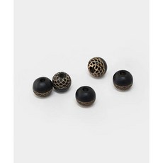 퀼트스타 도토리 나무구슬 10mm_블랙, 5개, 블랙