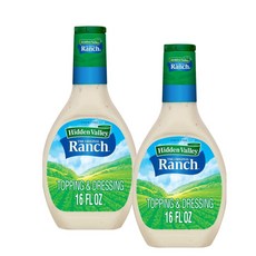 히든벨리 오리지널 랜치 샐러드 드레싱 앤 토핑 Hidden Valley Original Ranch, 473ml, 2개