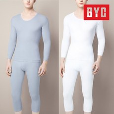 BYC 베스트 7부 남자 순면내복 상하세트