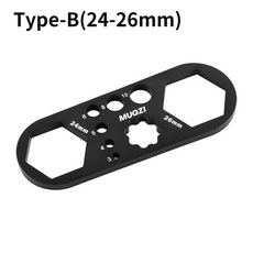 Suntour XCM XCR XCT RST ROCKSHOX 에어 서스펜션 포크 자전거 탑 캡 제거 설치 도구 용 MUQZI MTB 렌치, 09 Type B 24-26mm Black, 색상: 16. Type B 24-26mm Black, 1개