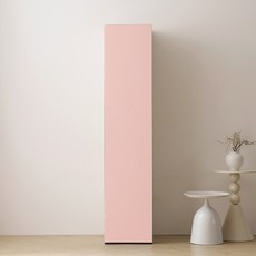 바로방가구 이븐 터치 빅수납 틈새 400 옷장 드레스룸 시스템장, (옷장형) 핑크