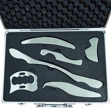 AnTiexi 스테인리스 스틸 Gua Sha 스크래핑 마사지 도구 세트(6개) 근육 스크레이퍼 IASTM 도구 훌륭한 연조직 이동 도구 물리 치료, AnTiexi 15