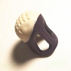 優質矽膠頂針防紮手指套 頂針壓針器 單卡裝頂針十字繡縫紉配件, 1個, 矽膠頂針-大號