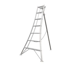 조경용 사다리 삼발이 단면 원예용 농가 알루미늄계단 접이식, 1개, 4단 두꺼워진 버전 높이 1.42m