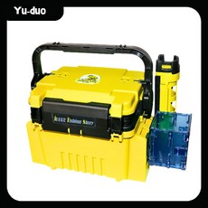 漁多多釣具 RV多多箱 釣魚工具箱 路亞工具箱 釣魚箱 明邦工具箱 釣具收納 魚箱, 1個, 黃色（14公升）,RV宇多箱（不含配件）